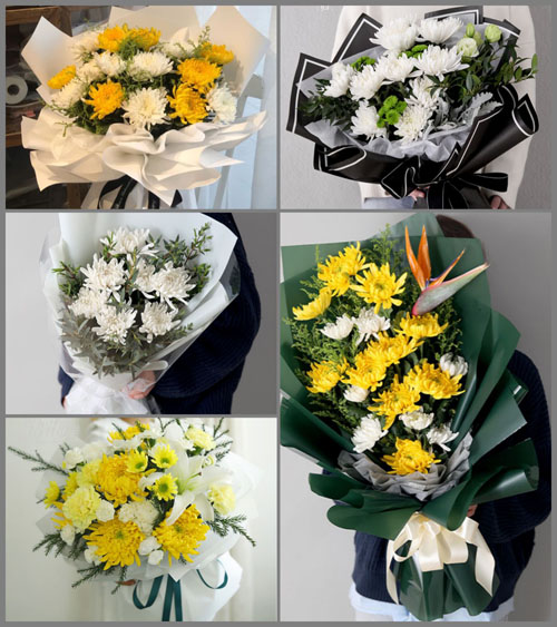 江西上饶横峰县岑阳镇白事花束代送